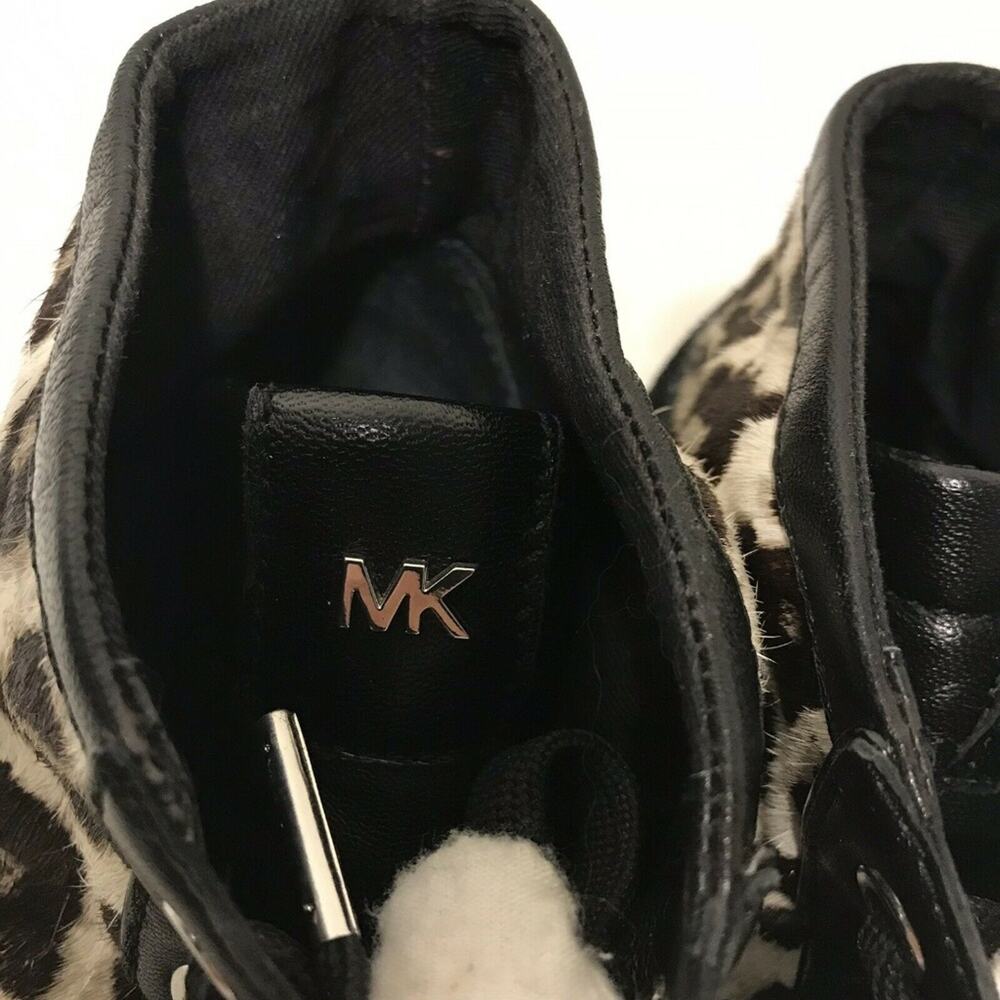 MICHAEL KORS Mid Top Pony hair Sneakers Size 6 - Picture 4 of 8